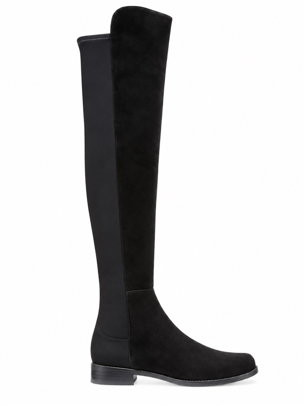 Stuart Weitzman 5050 Black Suede Over-the-Knee Boots – Size 36.5